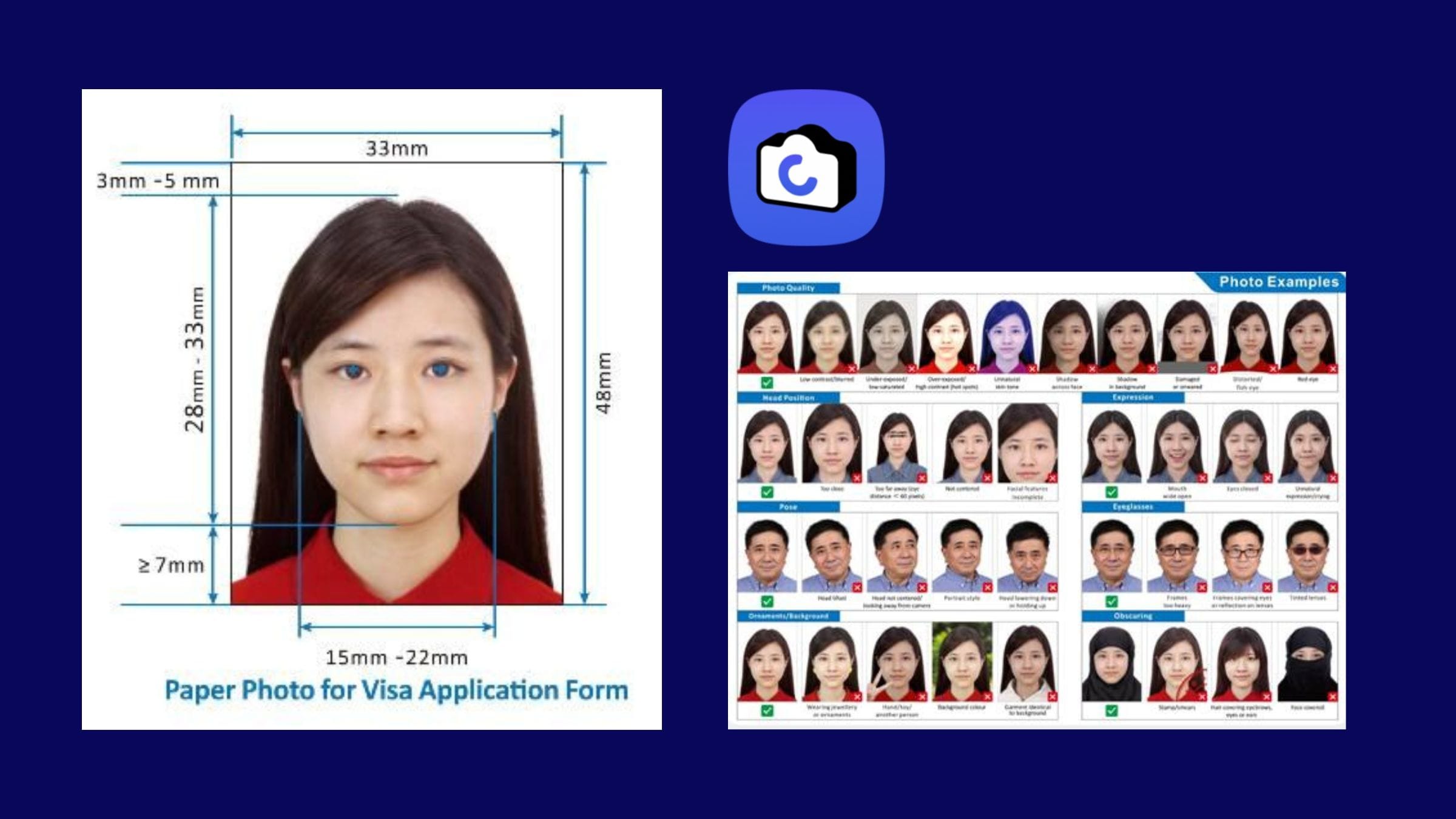 Yêu cầu về ảnh visa/passport Trung Quốc