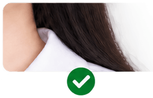 Viền tóc sau khi được xử lý trên phông nền trắng