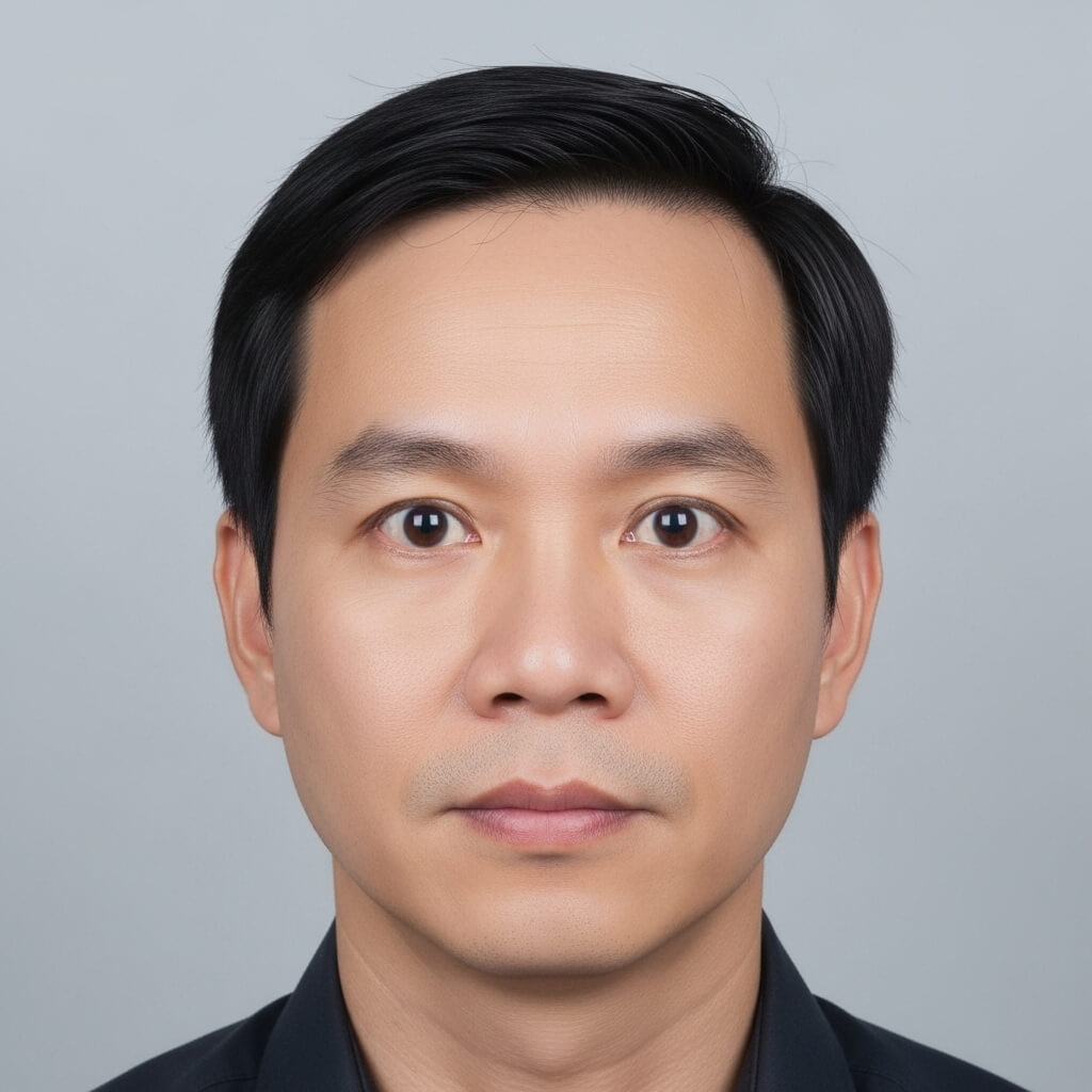 Ảnh hộ chiếu chụp chính diện đúng chuẩn - Đầu thẳng, nhìn thẳng vào camera