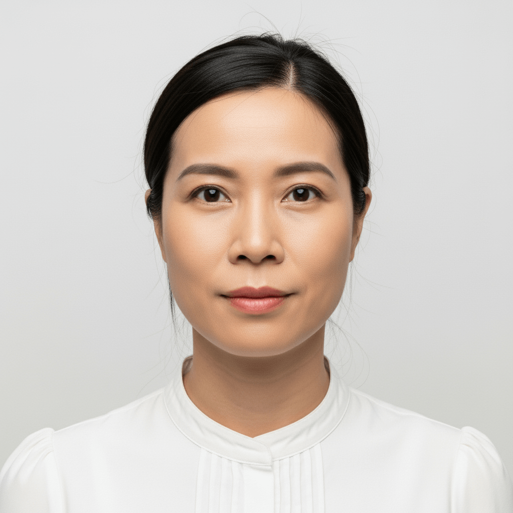 Ảnh hộ chiếu với biểu cảm trung tính đúng chuẩn - Miệng khép, mắt mở rõ