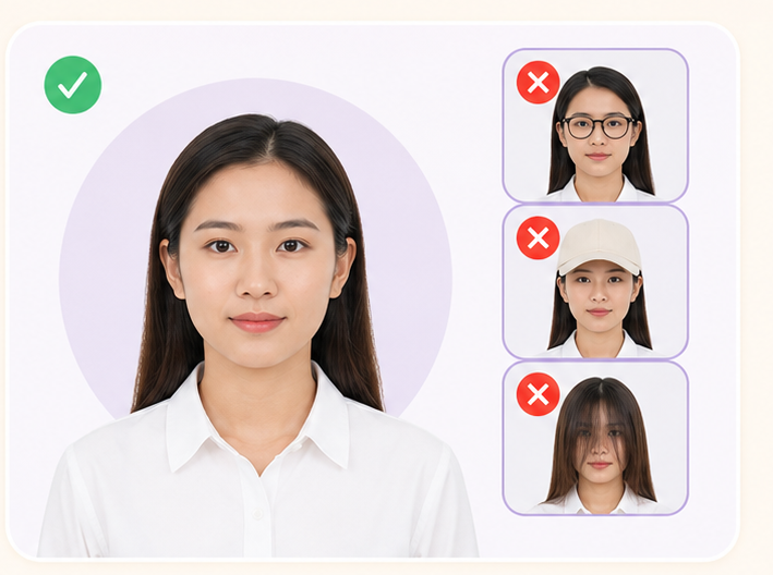 Ví dụ khuôn mặt rõ ràng và các trường hợp che khuất khuôn mặt
