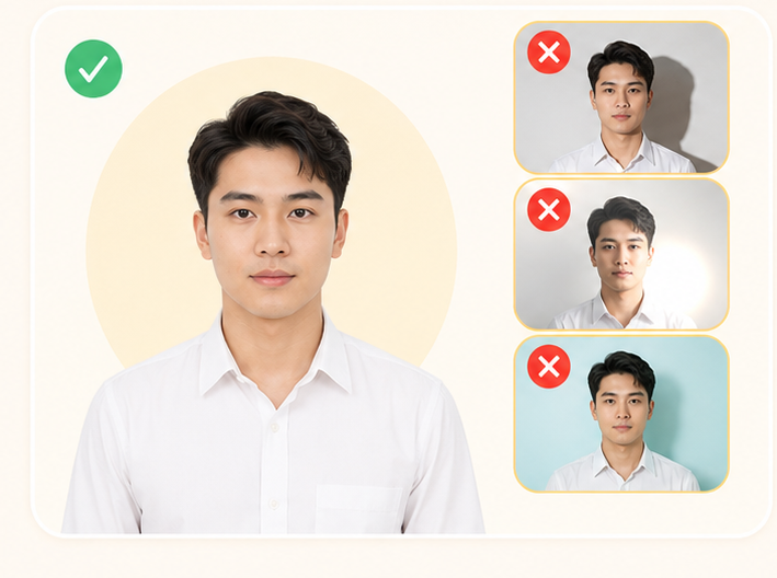 Ví dụ ánh sáng và nền chụp ảnh phù hợp